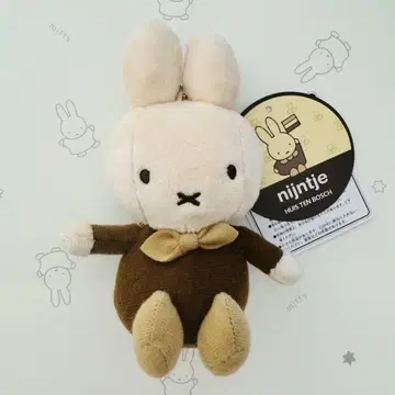 하우스텐보스 한정판 나인체 브라운 미피 마스코트 키체인
