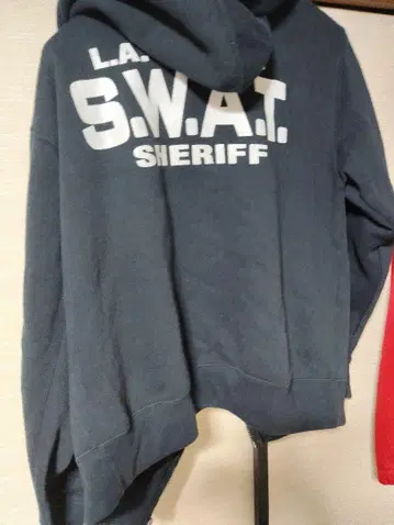 L.A. S.W.A.T. SHERIFF 집업 후드티 중고 L 사이즈