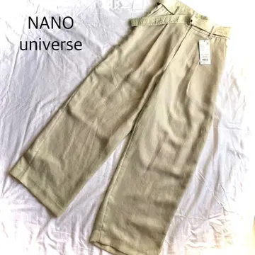 NANO universe 나노 유니버스 스티치 벨트 와이드 팬츠