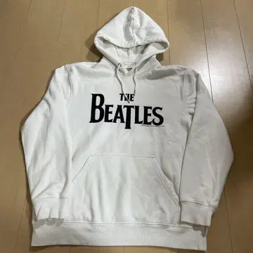 H&M x THE BEATLES 2019 자수 로고 후드티 화이트