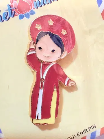 오사카 간사이 박람회 회장 한정품 핀 배지 베트남관 베트남 파빌리온