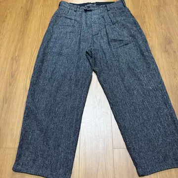 ENGINEERED GARMENTS 스트라이프 패턴 와이드 팬츠