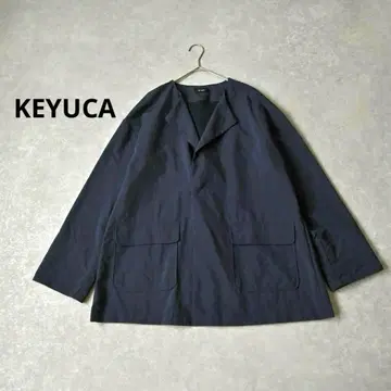 KEYUCA 케유카 발수 나일론 노카라 코트 자켓