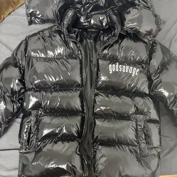 god savage 블랙 다운 자켓