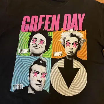 00s GREEN DAY UNO! DOS! TRE! 티셔츠 XL 사이즈