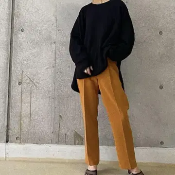 credona 센터 프레스 턱 팬츠 여성용 남성용 하의
