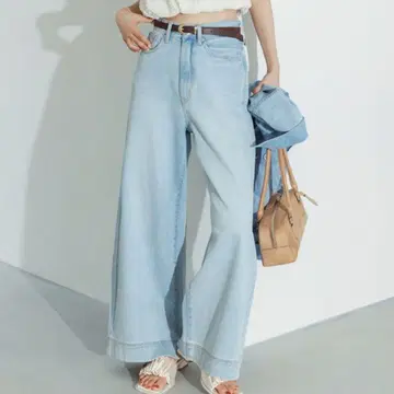 COCO DEAL 플레어 와이드 데님 팬츠