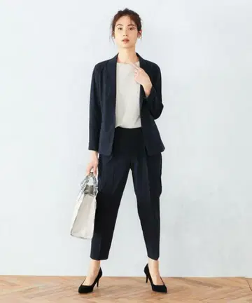 컴시즘 팬츠 수트 셋업 ( 네이비 )