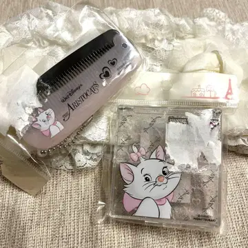 마리 빗과 큐빅 장식 잡화 케이스 세트