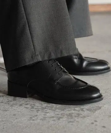 shiun COW LEATHER U-TIP DERBY