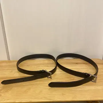 genuine leather 블랙 벨트 x 2개