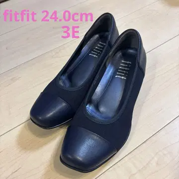fitfit 발수 바이컬러 펌프스 네이비 24.0cm 3E