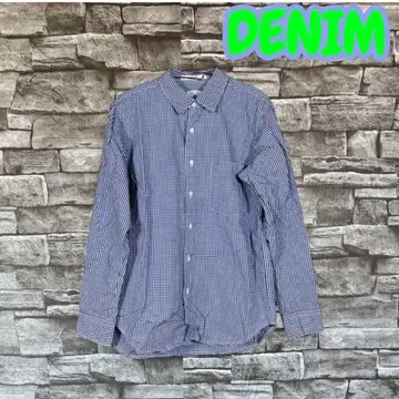 DENIM 구 드님 신즈기 체크 셔츠