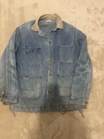 Sears 데님 커버올 L 사이즈 보로