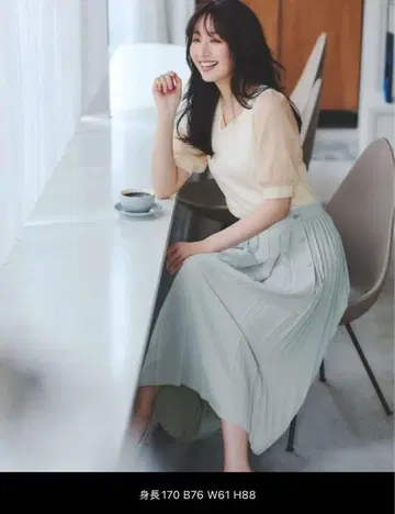 any SiS 워셔블 더블 플리츠 콤비 스커트