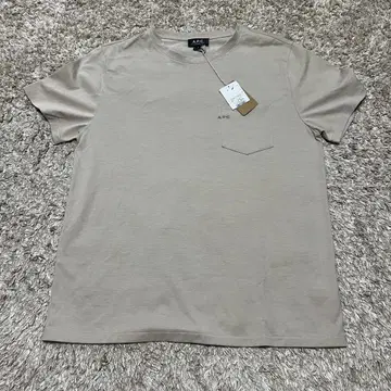 [ 미사용 새상품 ] APC T셔츠 티셔츠 풀오버 로고 자수 브라운