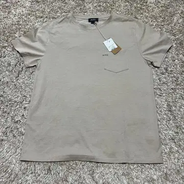 [ 미사용 새상품 ] APC T셔츠 티셔츠 풀오버 로고 자수 브라운