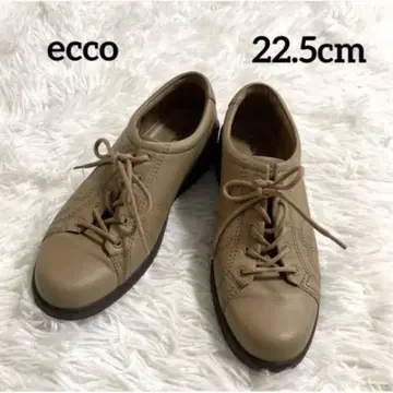 [ ecco ] 경량 컴포트 가죽 스니커즈 브라운 22.5cm 일본제