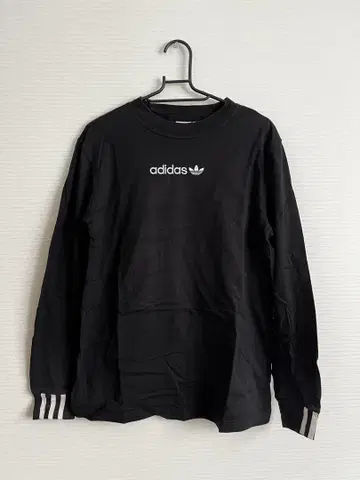 adidas 오리지널스 블랙 긴팔 T셔츠