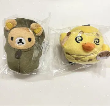 화식전 인형 배지 리락쿠마 키이로이토리 세트