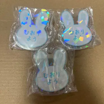 블루 록 casual bunny 이름 아크릴 배지 효리 양