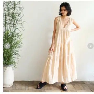 SeaRoomlynn Cotton voile 볼륨 드레스