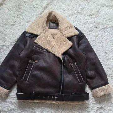 새상품급 ZARA B-3 오버 사이즈 더블 페이스 자켓 보아 L