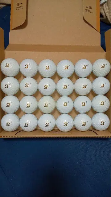 BRIDGE STONE TOUR Bxs 펄 화이트 로스트 볼 24구