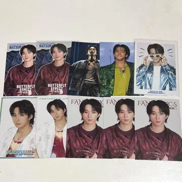 FANTASTICS 사와모토 나츠키 포토 카드 10장 시크릿 콜라보 카페