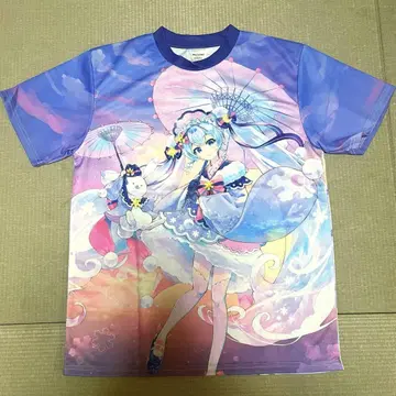 SNOW MIKU 2023 풀 그래픽 T셔츠 M 사이즈