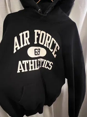 리얼맥코이 새상품급 AIR FORCE 후드티 블랙