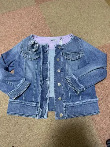 마렐라 데님 자켓 프린지 디자인