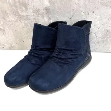 새상품 택 [ ALL DAY WALK ] 숏부츠 무스탕 네이비 24cm