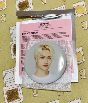 SEVENTEEN 준 캔뱃지 Carat land