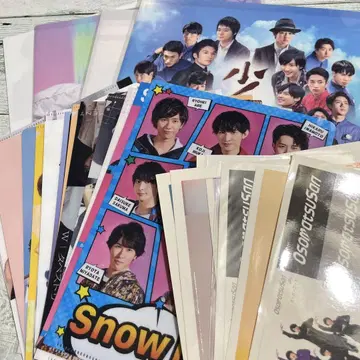 Snow Man 클리어 파일 씰 혜택 세트