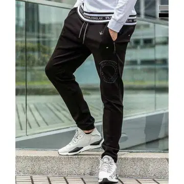 1PIU1UGUALE3 RELAX 큐빅 서클 로고 팬츠 XL