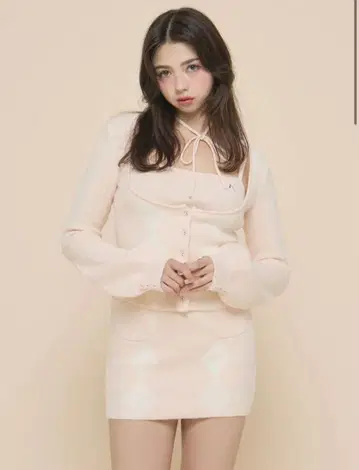 andma ryAM1492 Argyle ribbon knit set up