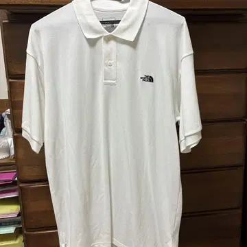 THE NORTH FACE 화이트 피케 셔츠