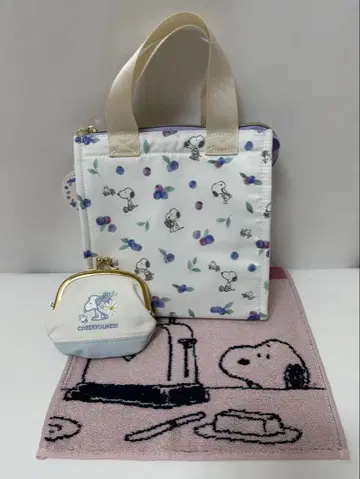 SNOOPY 보냉 토트백 세트