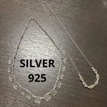 SILVER 925 목걸이 2세트 실버