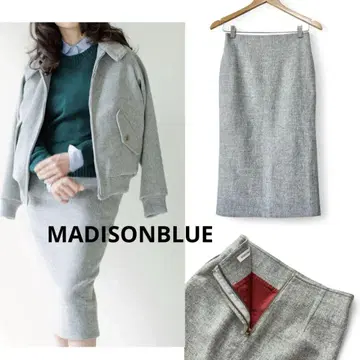 새상품급 MADISONBLUE 울 롱 타이트 스커트 00