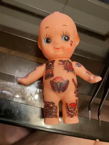 큐피 tatoo 피규어 바다 이야기 문신