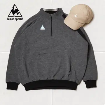 J1227 le coq sportif 하프 지퍼 맨투맨 XL