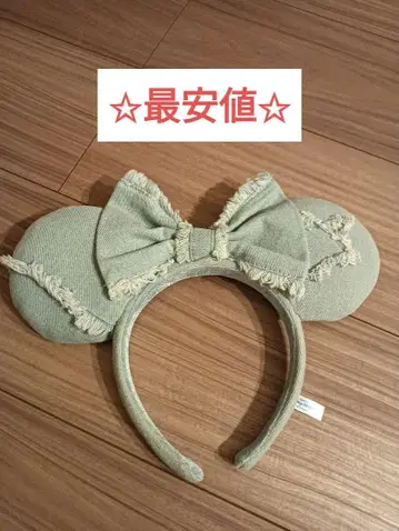 디즈니 머리띠 데님 미니