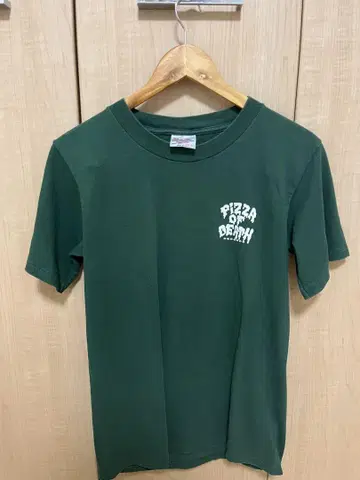 PIZZA OF DEATH 티셔츠 다크 그린