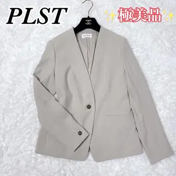 [ 컨디션 최상 ] PLST 플라스테 노카라 자켓 베이지 가을/겨울