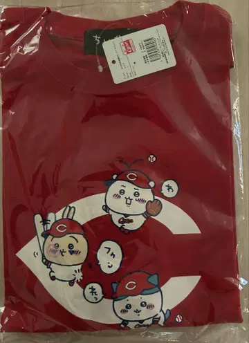 치이카와 히로시마 도요카프 로고 T셔츠 L사이즈 치이카와 파크 하치와레