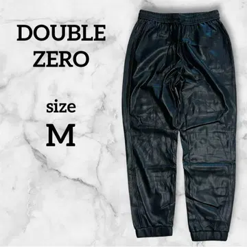 [ 새상품급 ] DOUBLE ZERO 인조 가죽 블랙 팬츠 M 사이즈