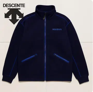 J1223@ DESCENTE 플리스 자켓 네이비 L