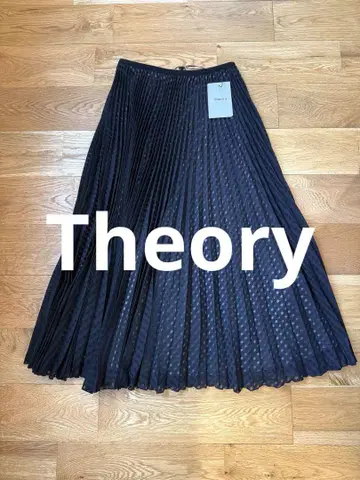 새상품 theory 띠어리 플리츠 스커트 S